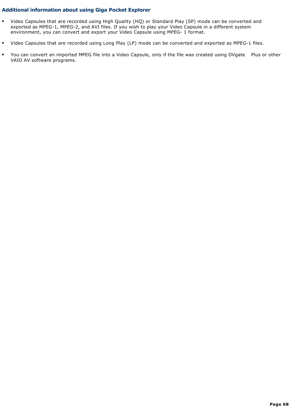 Sony PCV-RS613G User Manual | Page 68 / 182