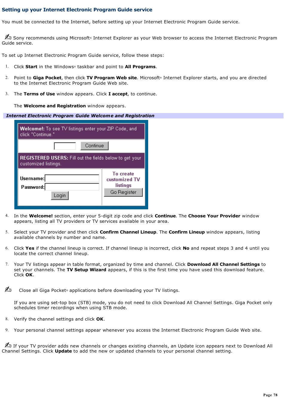 Sony PCV-RS613G User Manual | Page 78 / 182