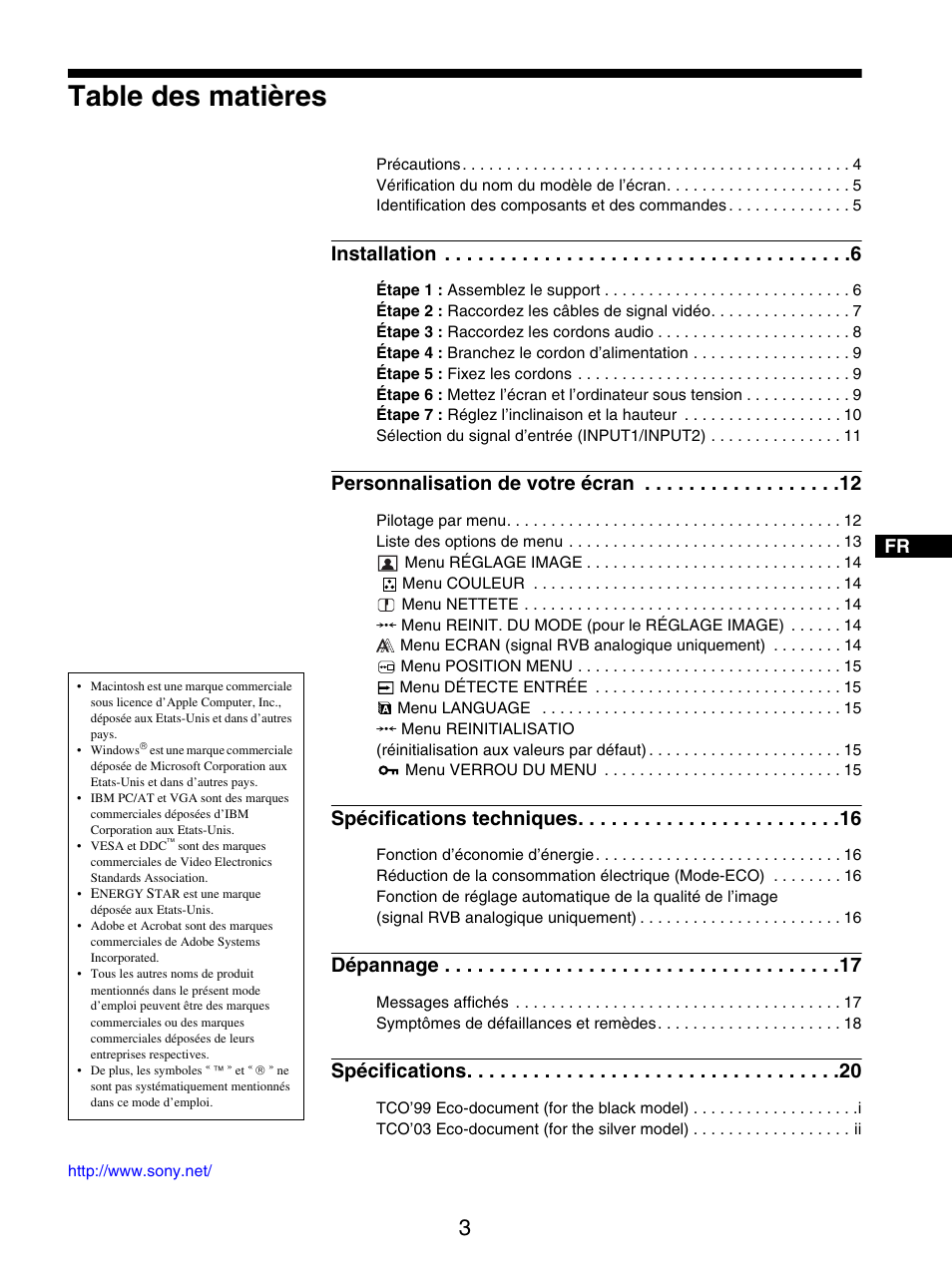 Sony SDM-S95ER User Manual | Page 27 / 97