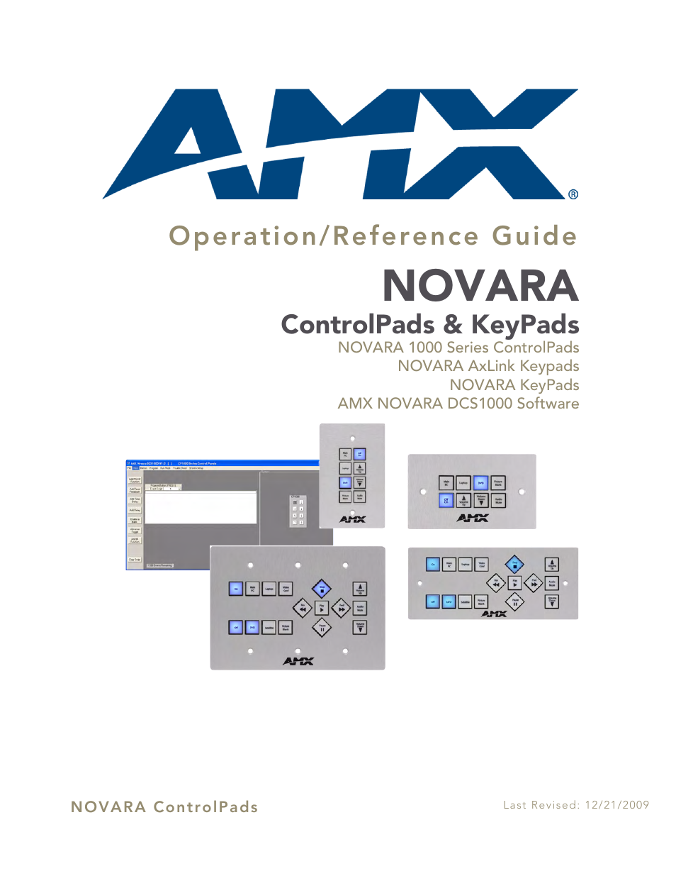 AMX Novara 1000 Series User Manual | 88 pages