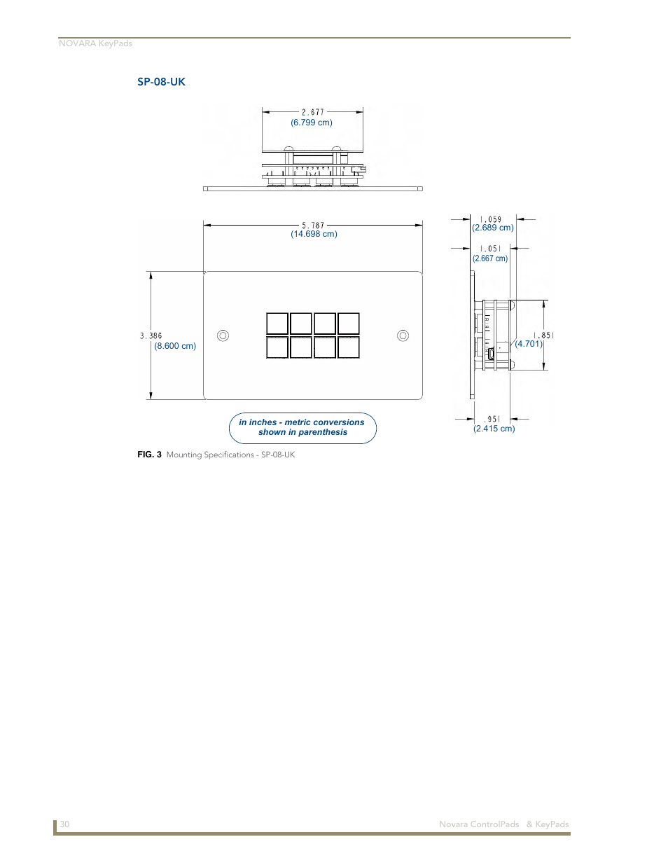 Sp-08-uk | AMX Novara 1000 Series User Manual | Page 36 / 88