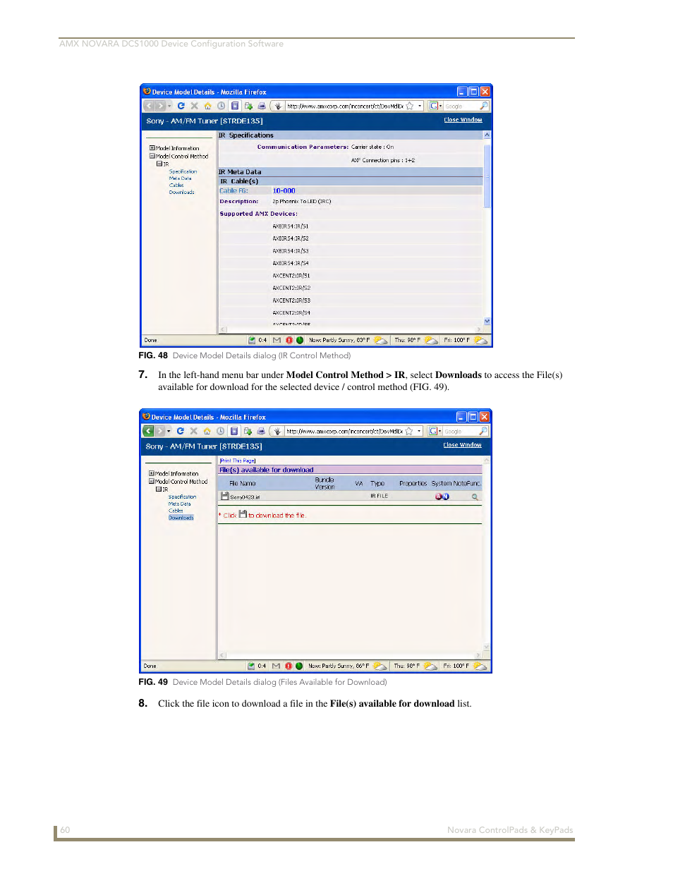 AMX Novara 1000 Series User Manual | Page 66 / 88