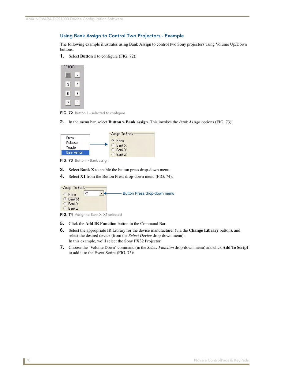 AMX Novara 1000 Series User Manual | Page 76 / 88