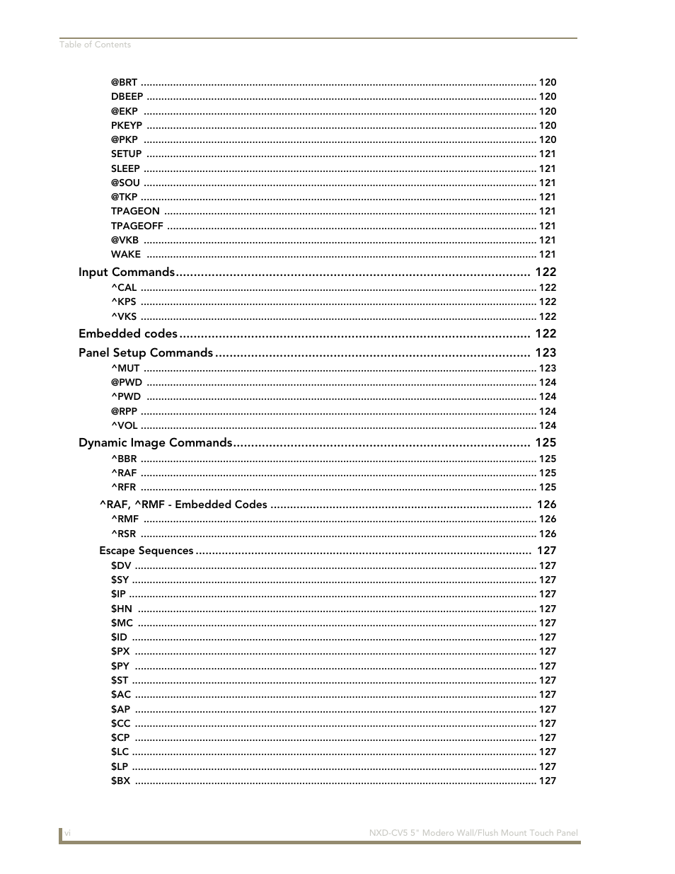 AMX Modero NXD-CV5 User Manual | Page 10 / 152