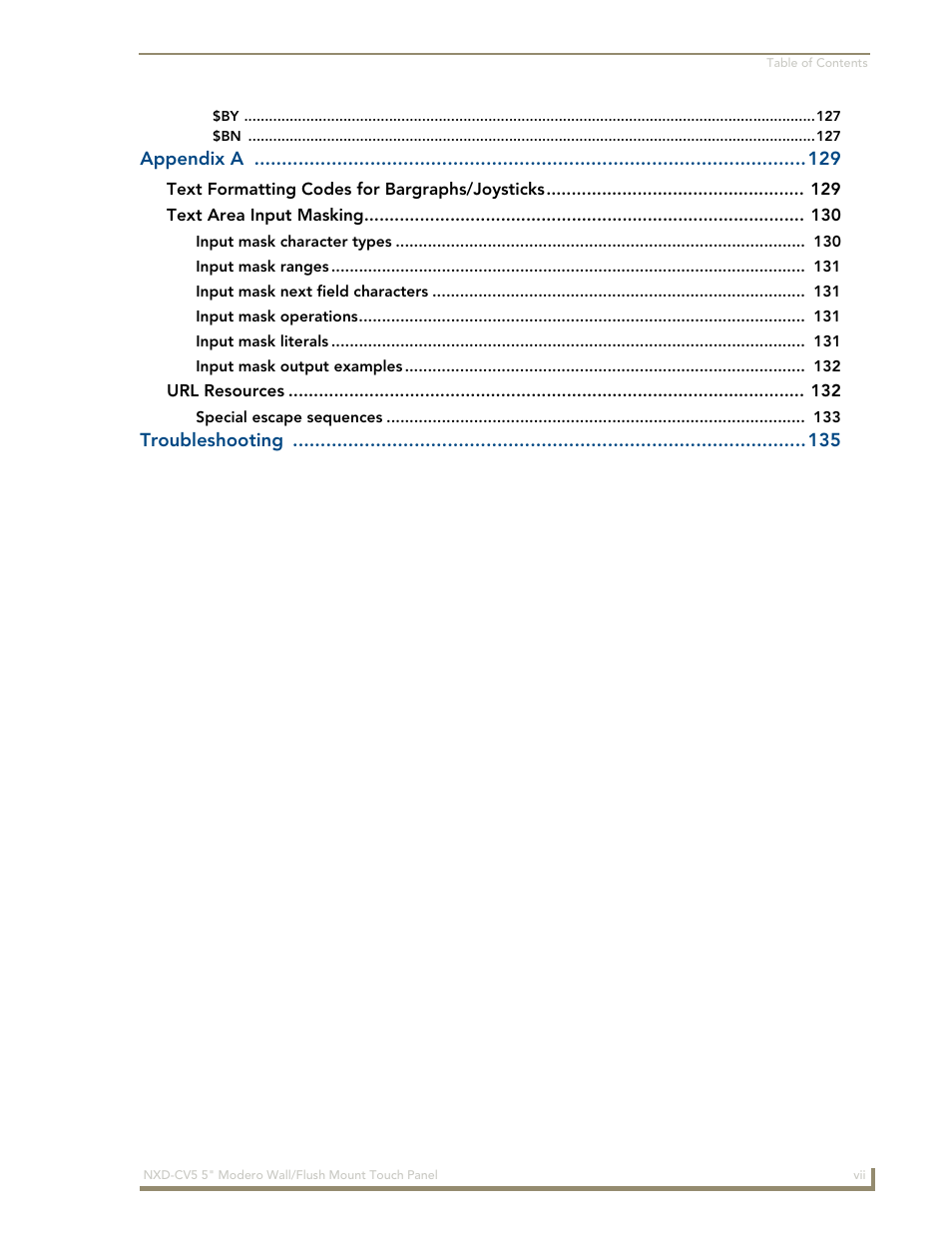 AMX Modero NXD-CV5 User Manual | Page 11 / 152