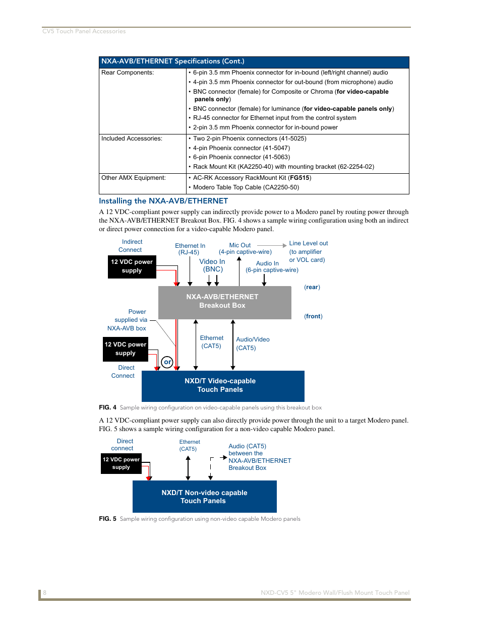 Installing the nxa-avb/ethernet | AMX Modero NXD-CV5 User Manual | Page 20 / 152