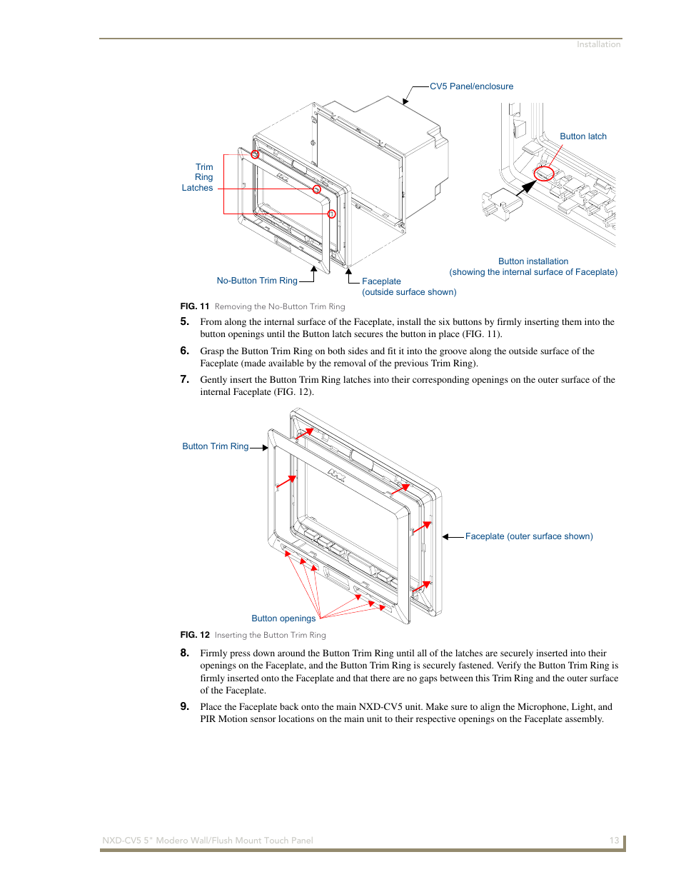 AMX Modero NXD-CV5 User Manual | Page 25 / 152