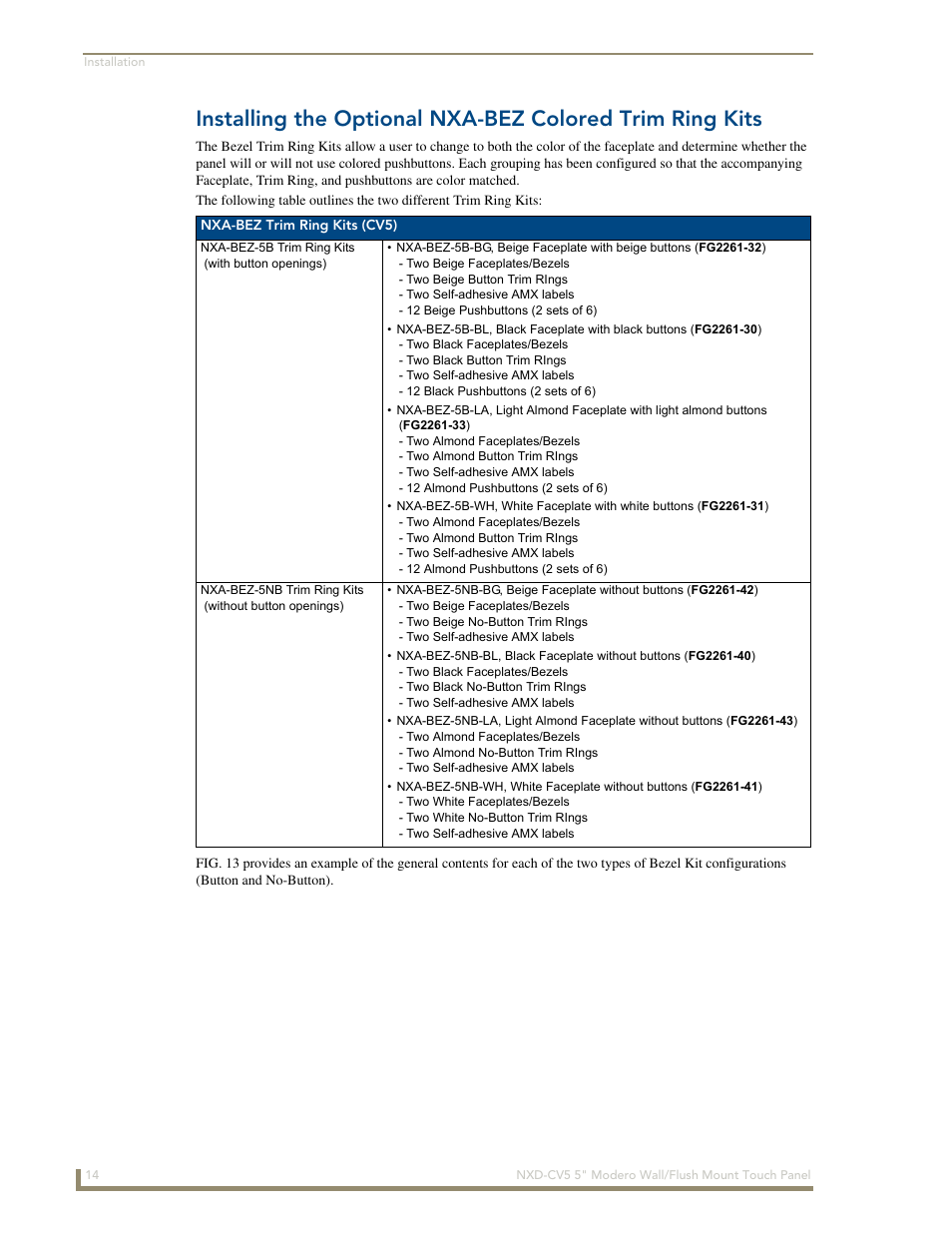 AMX Modero NXD-CV5 User Manual | Page 26 / 152