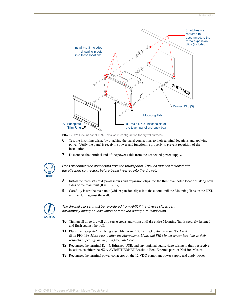 AMX Modero NXD-CV5 User Manual | Page 33 / 152