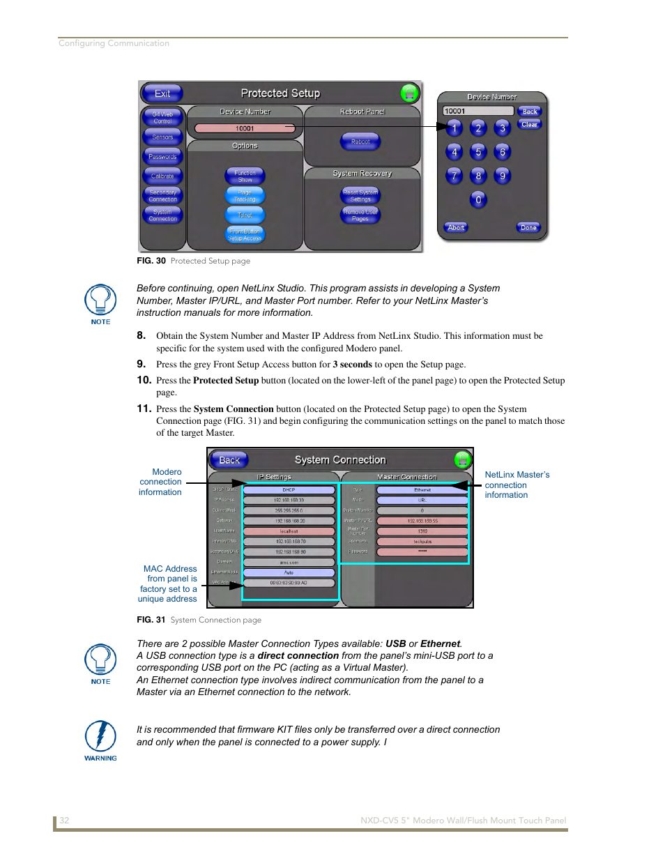 AMX Modero NXD-CV5 User Manual | Page 44 / 152