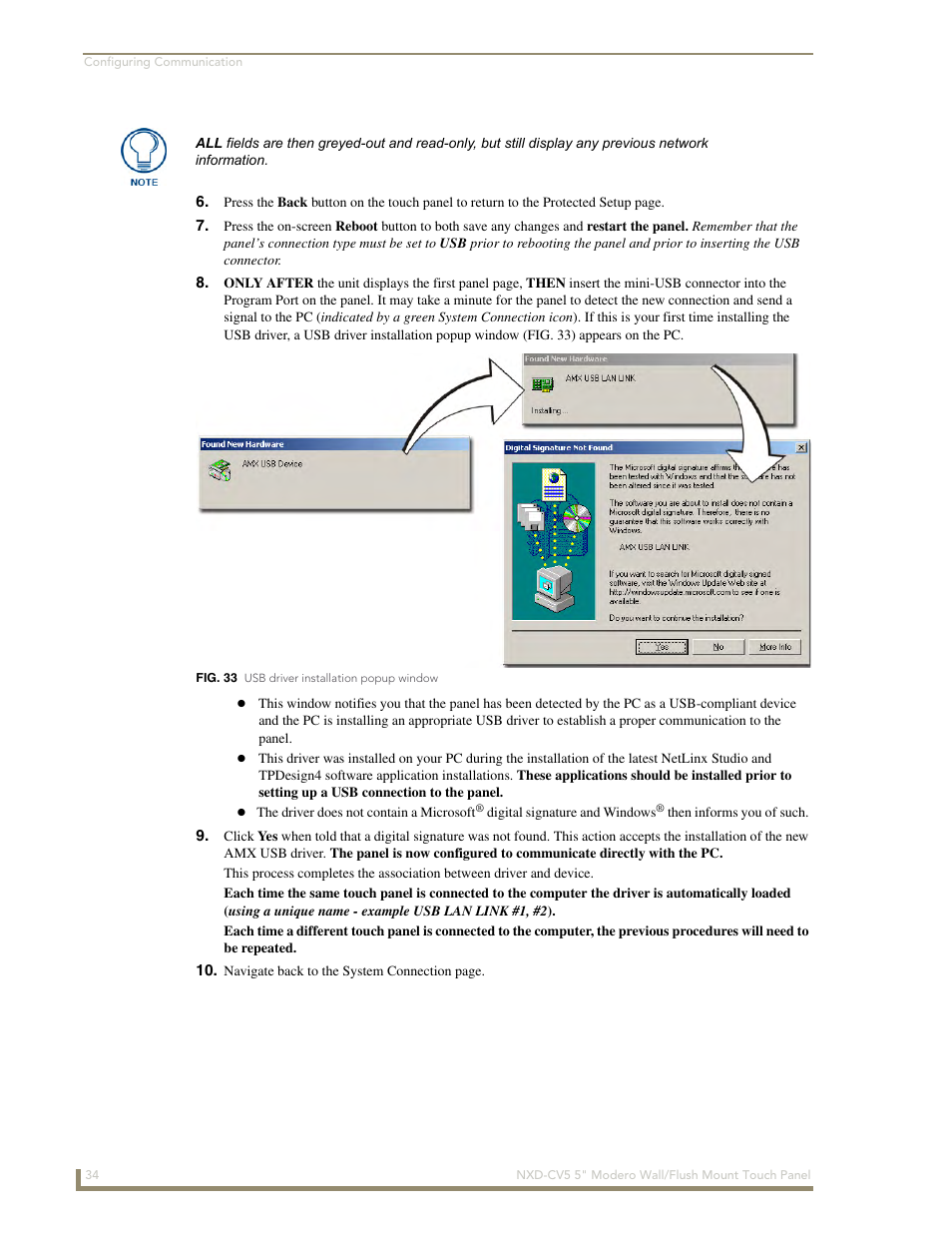 AMX Modero NXD-CV5 User Manual | Page 46 / 152