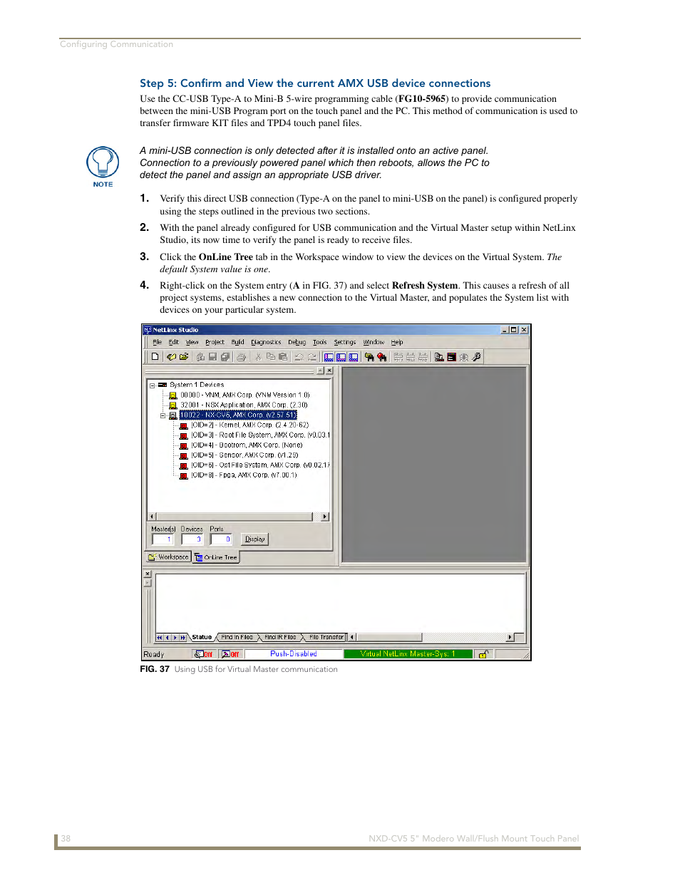 AMX Modero NXD-CV5 User Manual | Page 50 / 152