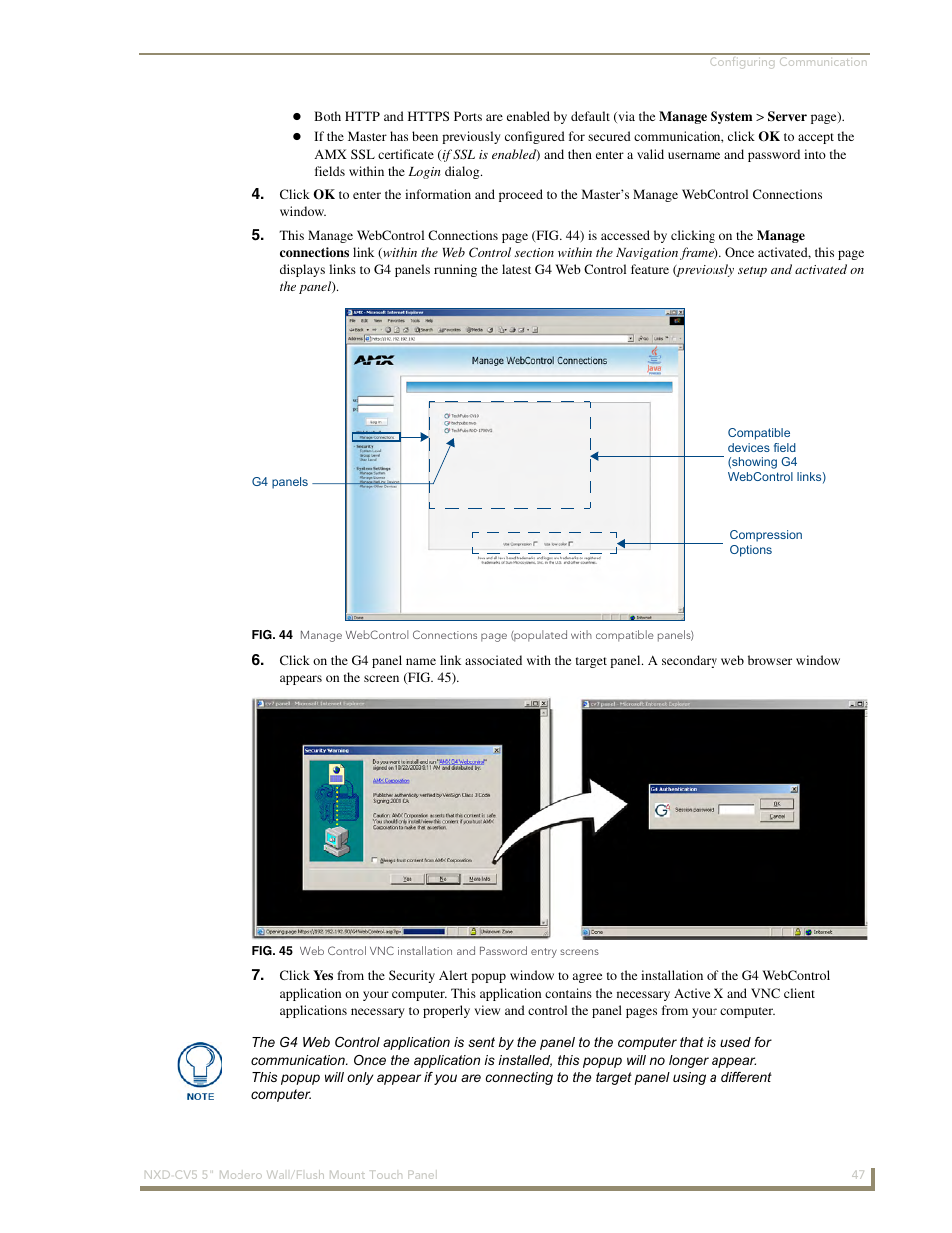 AMX Modero NXD-CV5 User Manual | Page 59 / 152