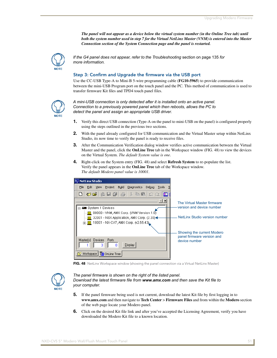 AMX Modero NXD-CV5 User Manual | Page 63 / 152