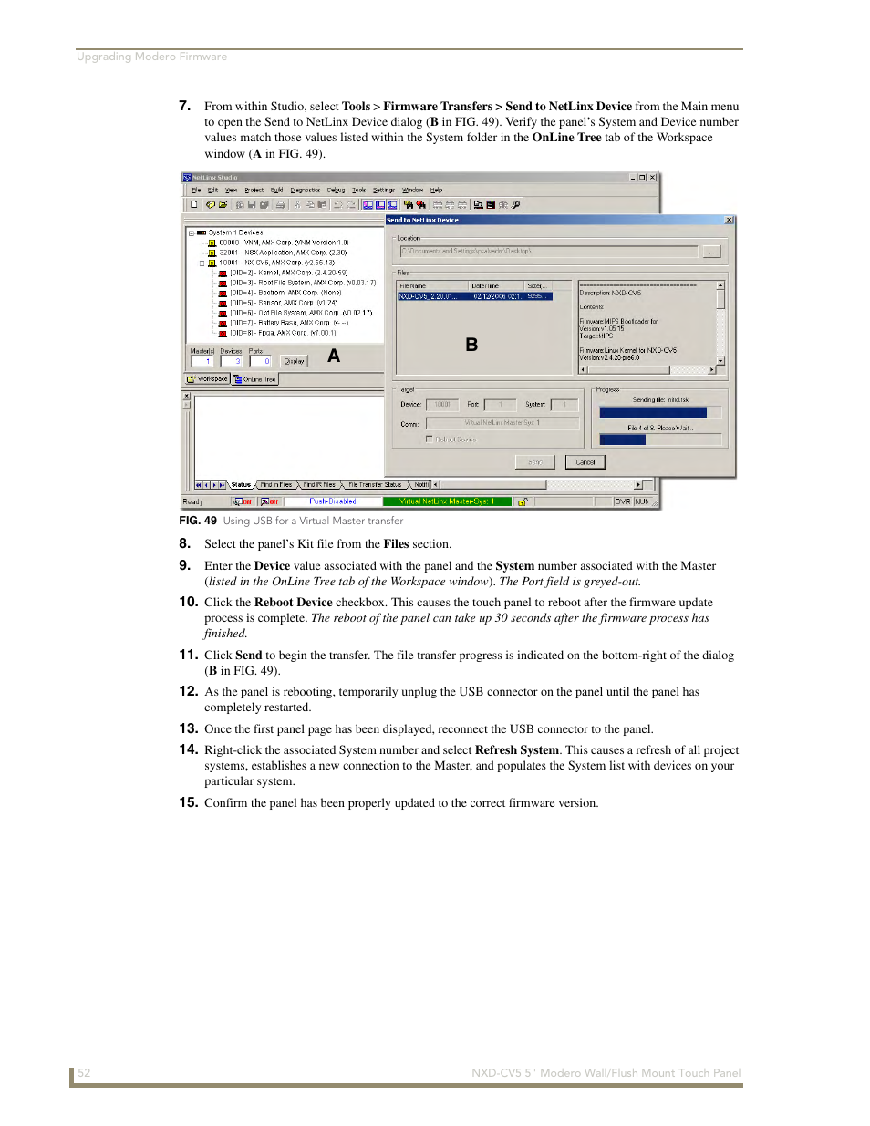 AMX Modero NXD-CV5 User Manual | Page 64 / 152