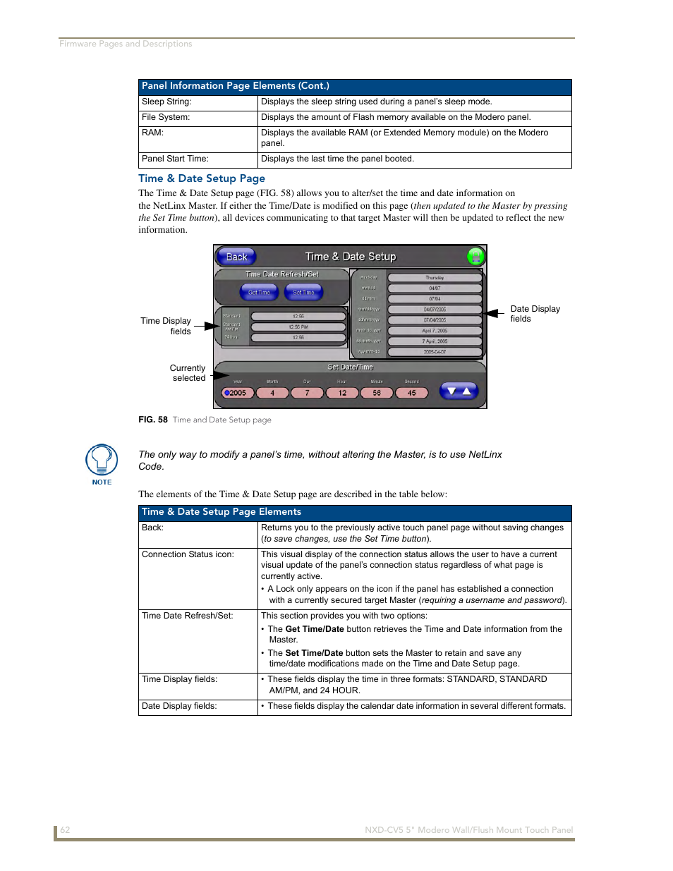 AMX Modero NXD-CV5 User Manual | Page 74 / 152