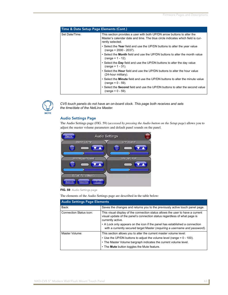 AMX Modero NXD-CV5 User Manual | Page 75 / 152