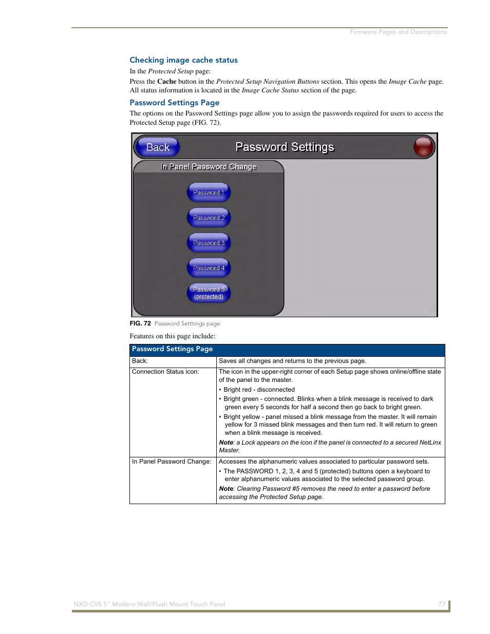 Checking image cache status | AMX Modero NXD-CV5 User Manual | Page 89 / 152