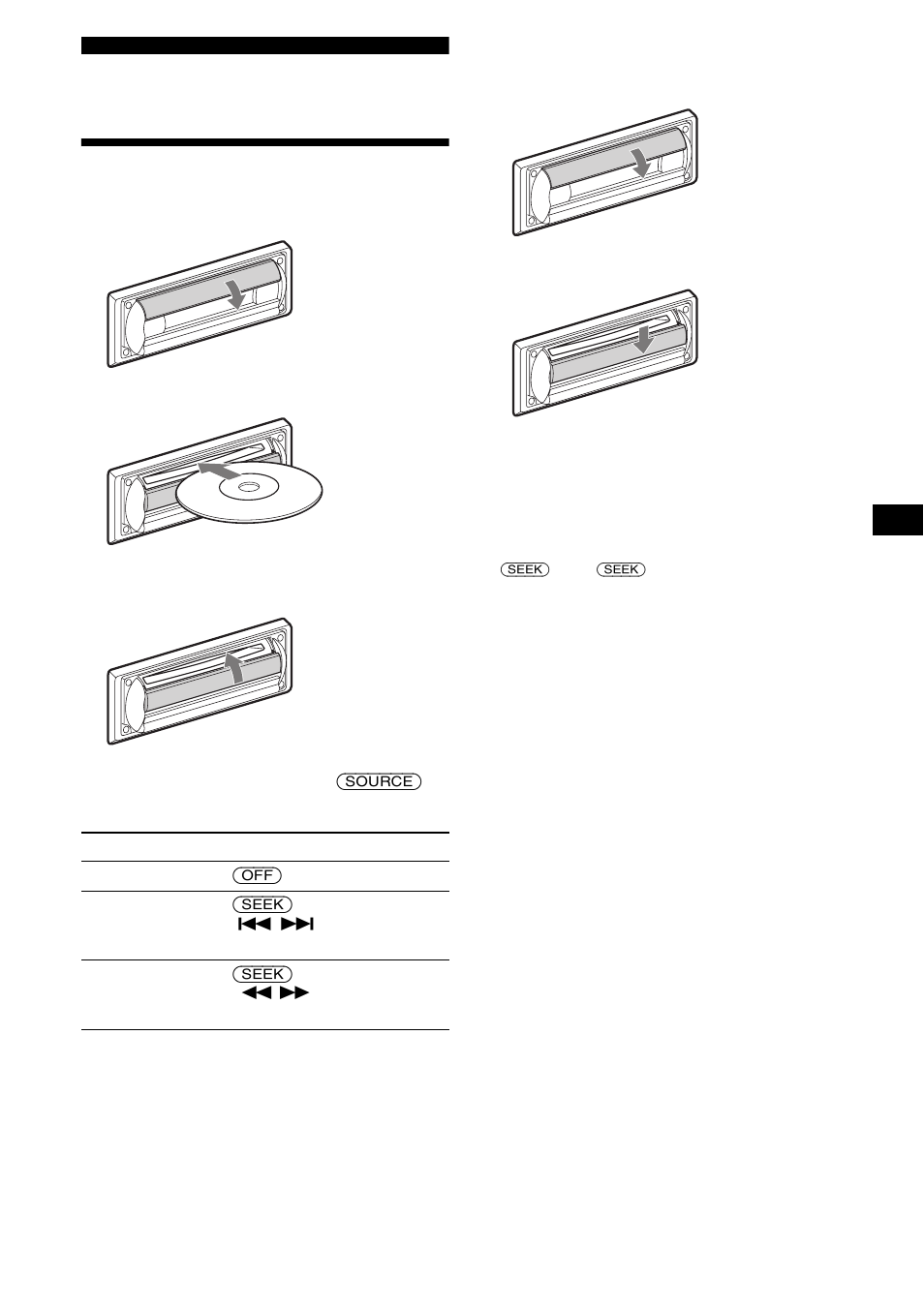 Cd player, Playing a disc | Sony CDX-RW300 User Manual | Page 9 / 40