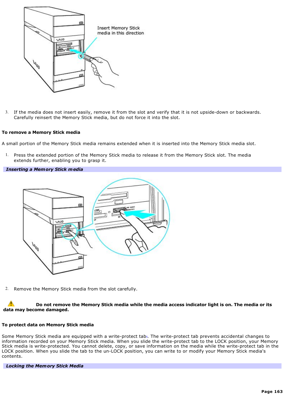 Sony VGC-RA716GY User Manual | Page 163 / 262