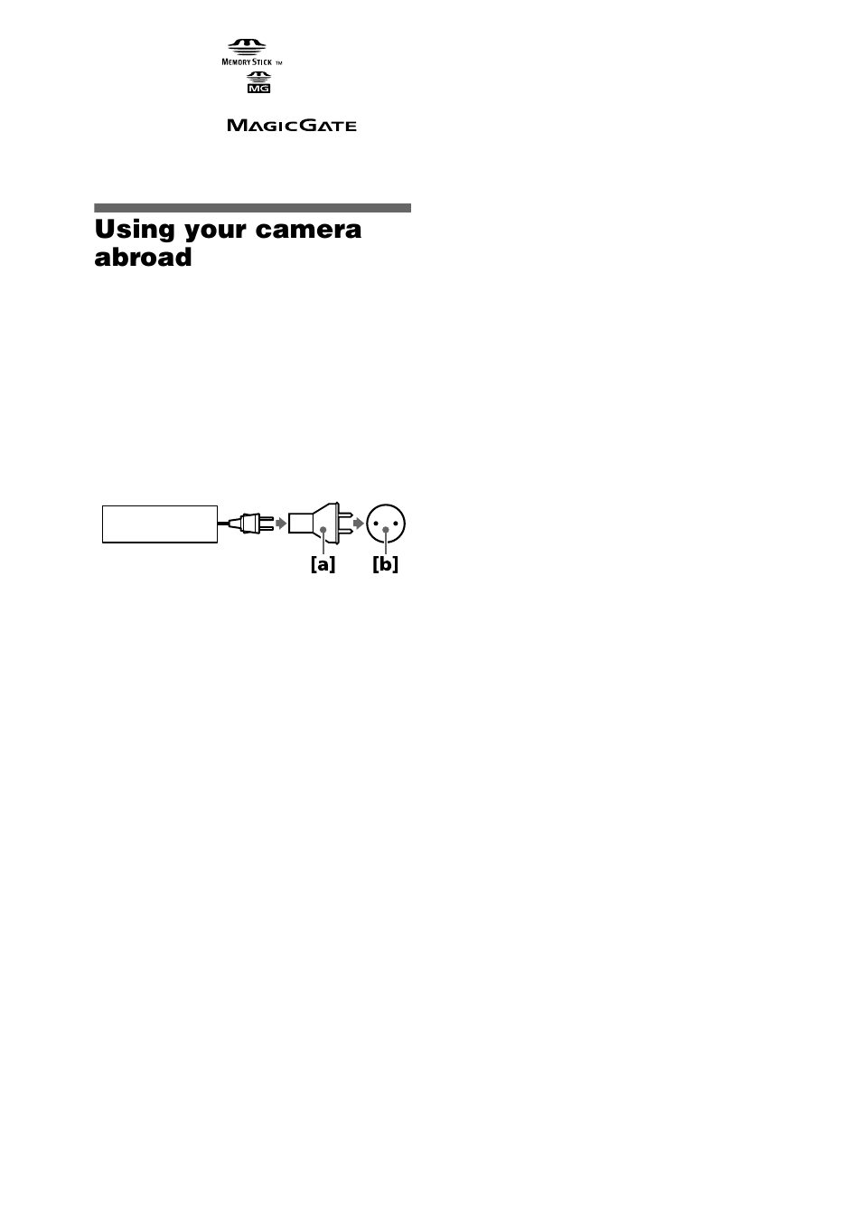 Using your camera abroad | Sony DSC-S30 User Manual | Page 56 / 68