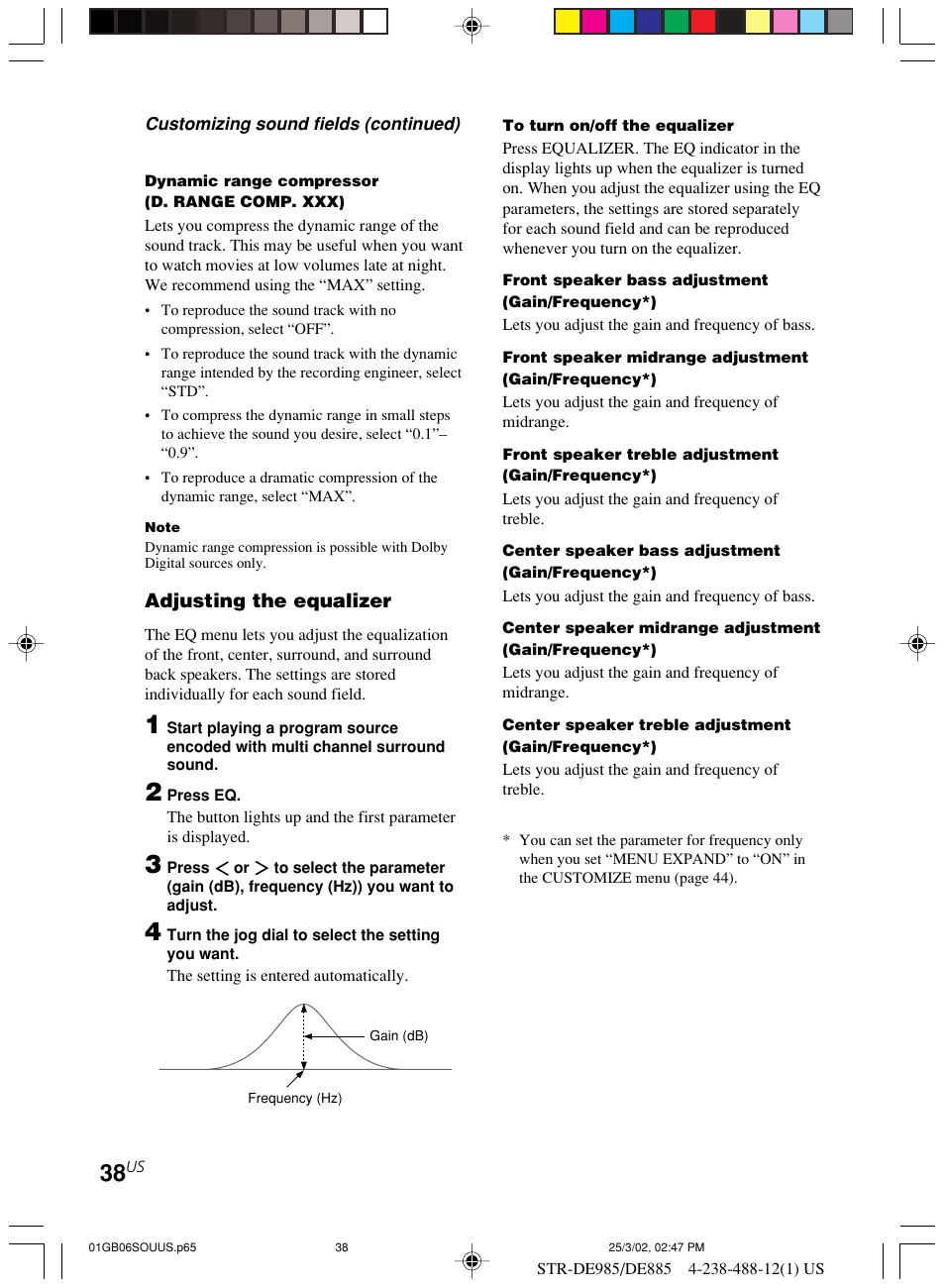 Sony STR-DE985 User Manual | Page 38 / 71