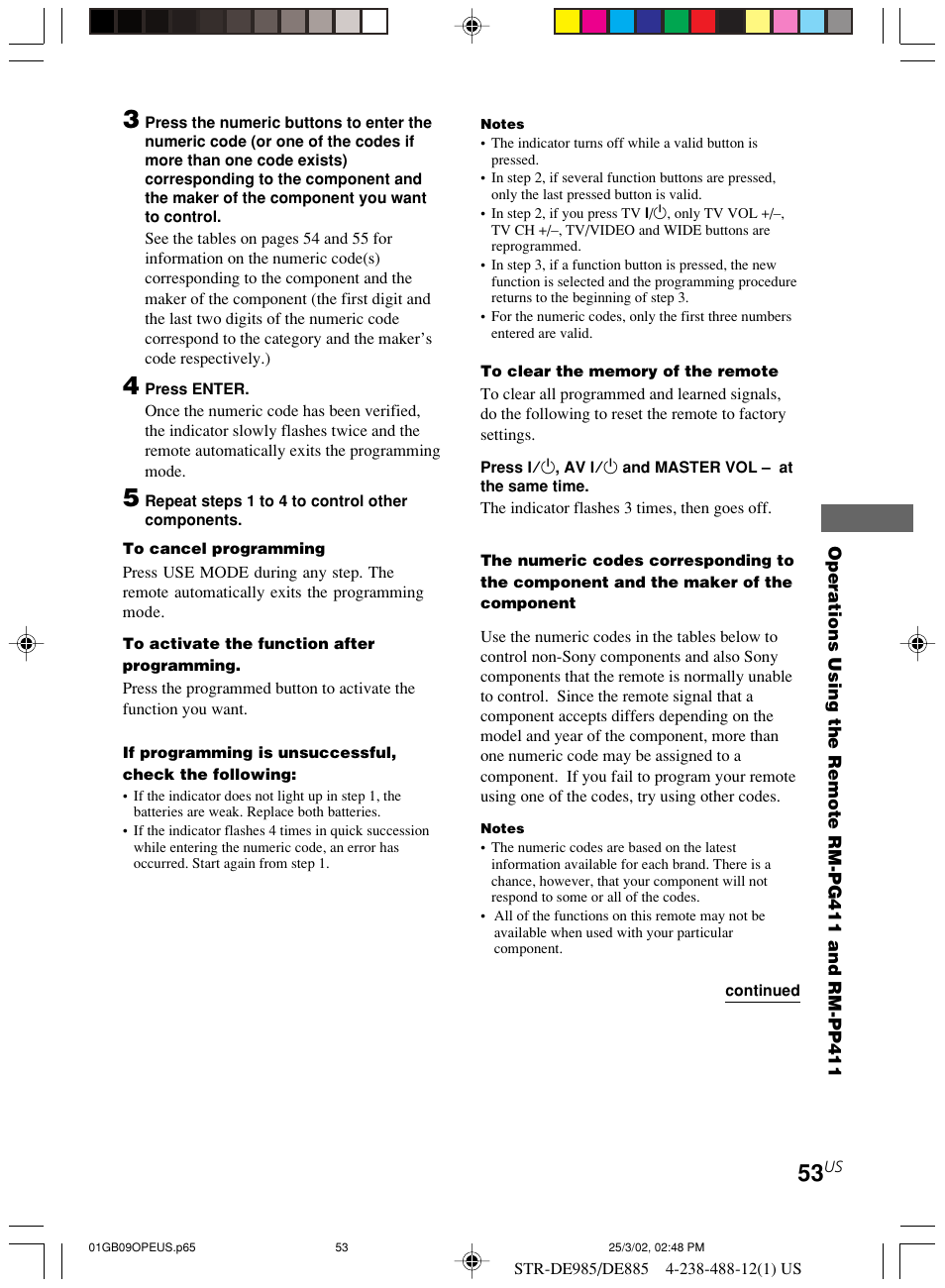 Sony STR-DE985 User Manual | Page 53 / 71