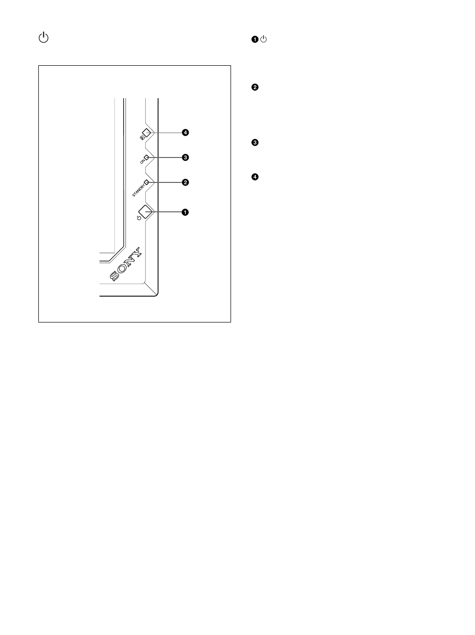 スタンバイ）スイッチ／インジ ケーター部, 1（スタンバイ）スイッチ／インジ ケーター部 | Sony PFM-42B2H User Manual | Page 10 / 294