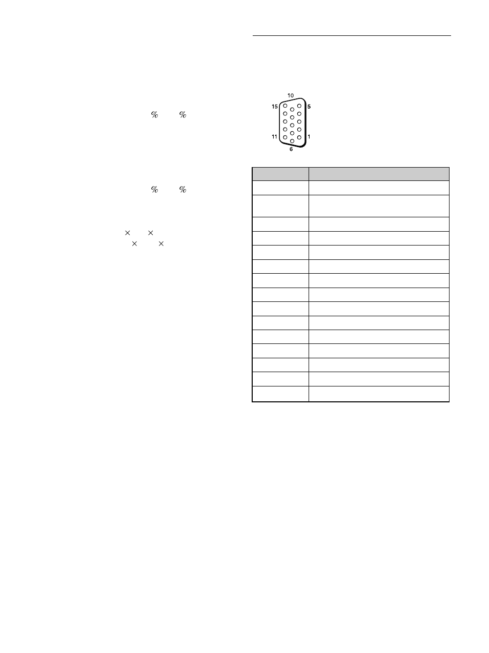 Pin assignment | Sony PFM-42B2H User Manual | Page 101 / 294