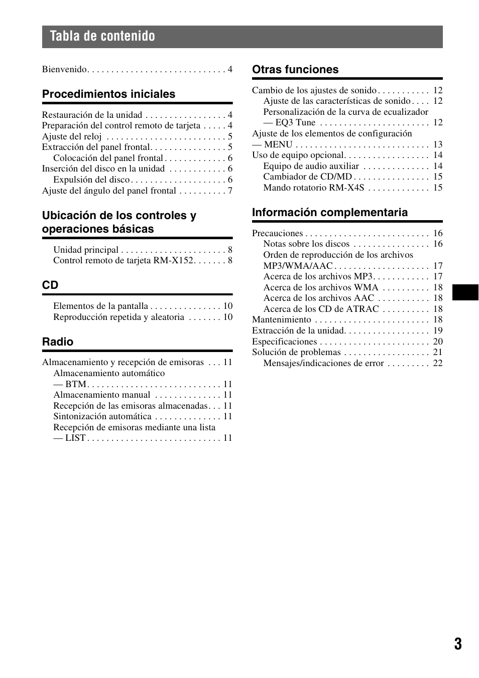 Sony CDX-GT71W User Manual | Page 23 / 44