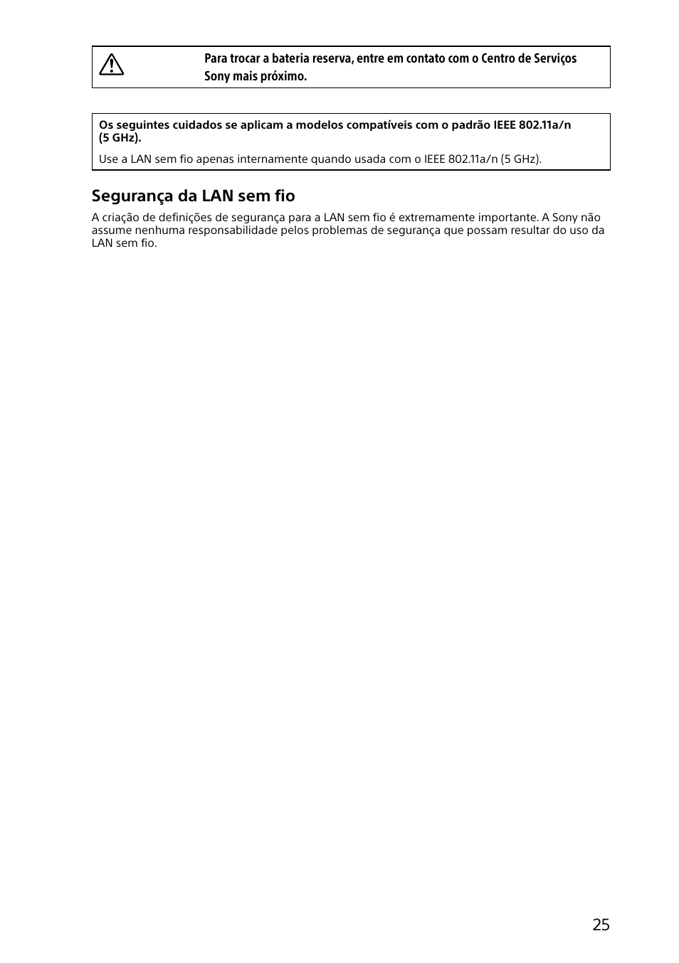 Segurança da lan sem fio | Sony SVD11215CYB User Manual | Page 25 / 32