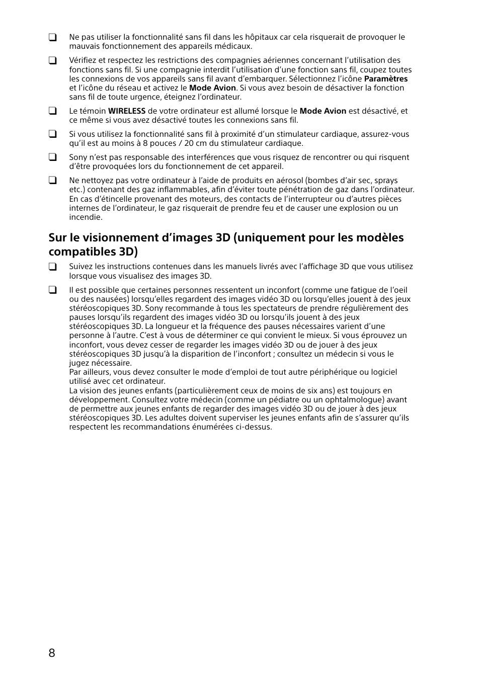 Sony SVD11215CYB User Manual | Page 8 / 32