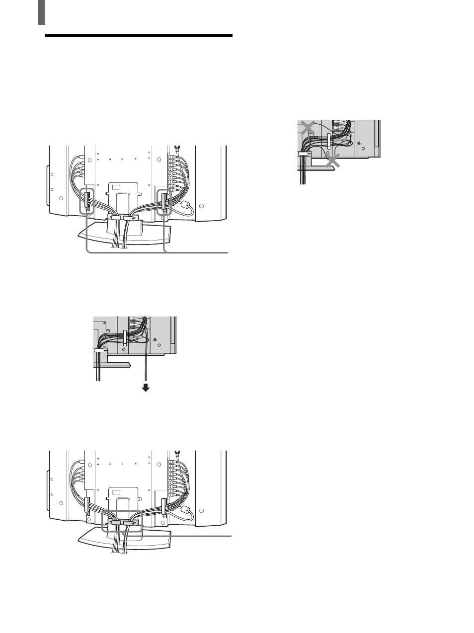 Bundling cords and cables | Sony KLV-26HG2 User Manual | Page 10 / 84