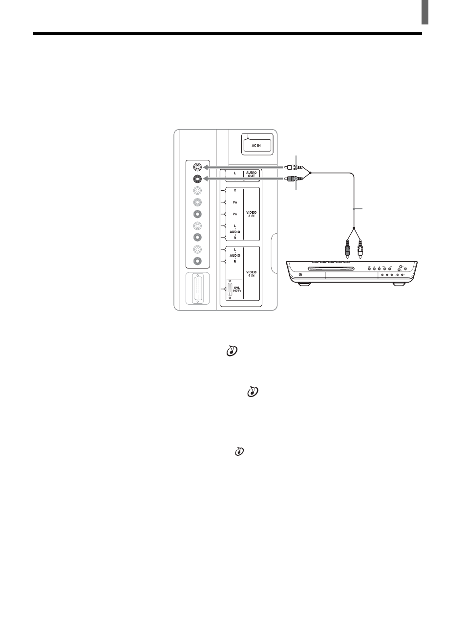 Connecting an audio receiver | Sony KLV-26HG2 User Manual | Page 15 / 84