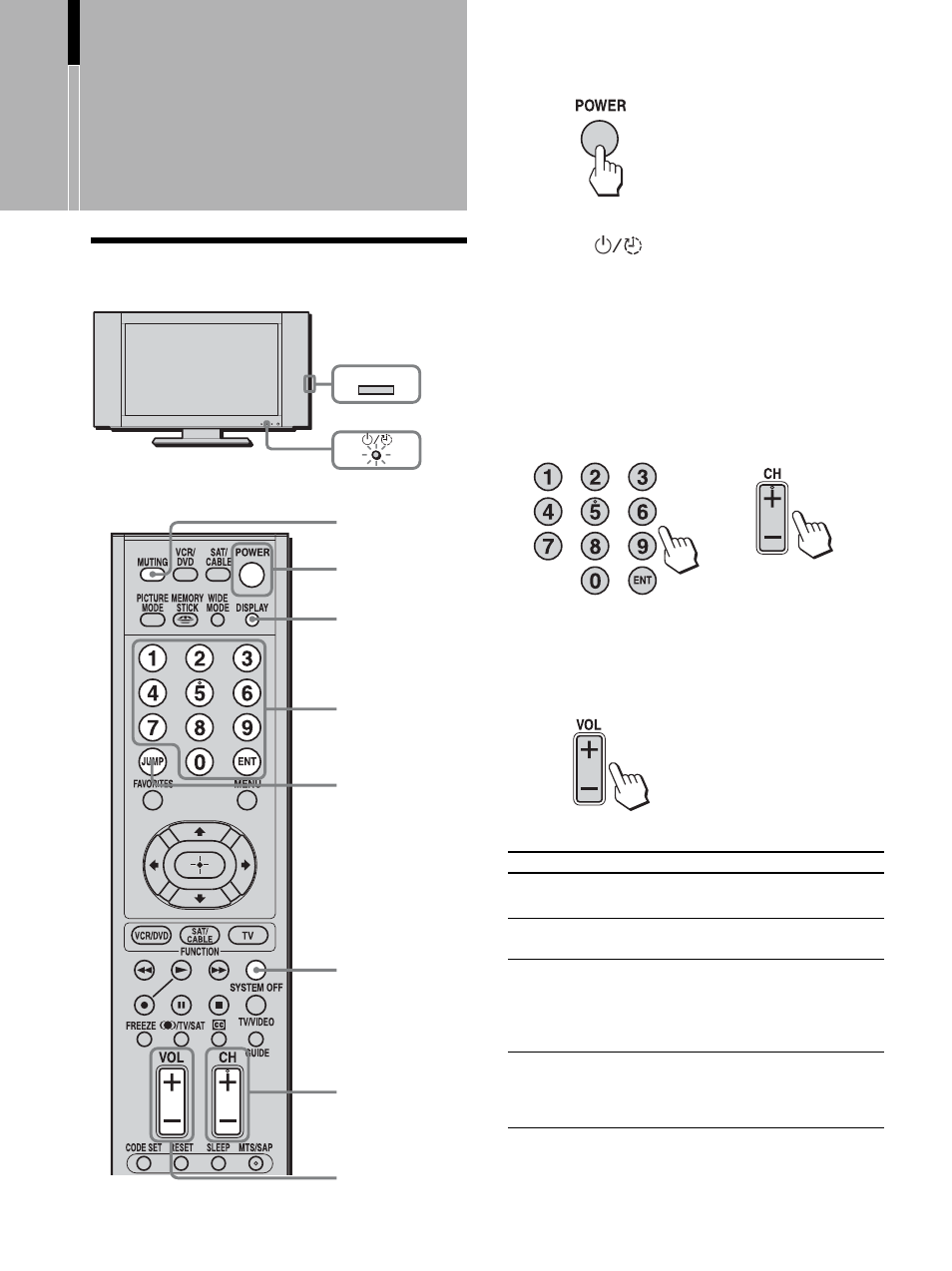 Watching the tv, 12 watching the tv 2 3 | Sony KLV-26HG2 User Manual | Page 24 / 84