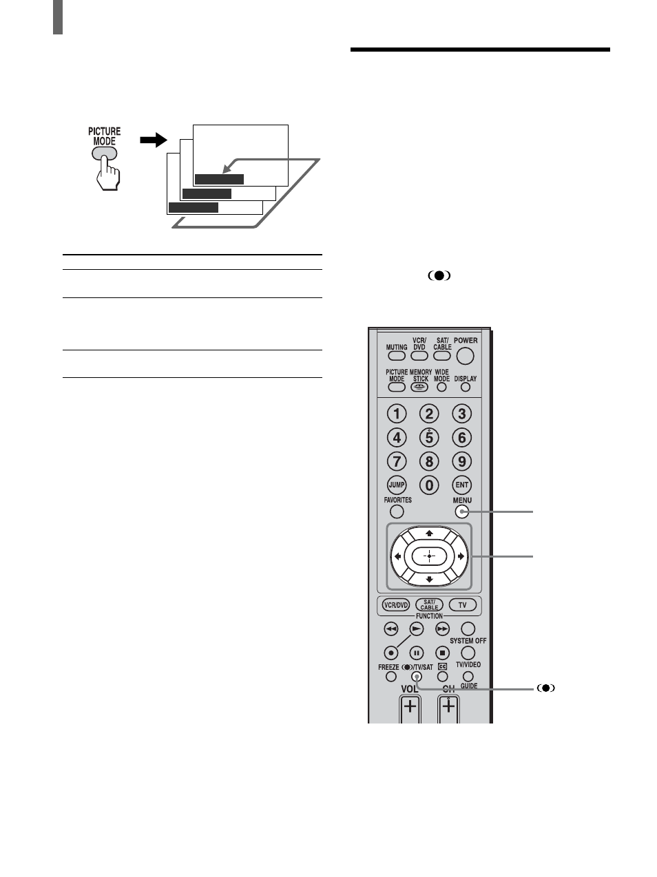 Selecting the effect mode | Sony KLV-26HG2 User Manual | Page 26 / 84