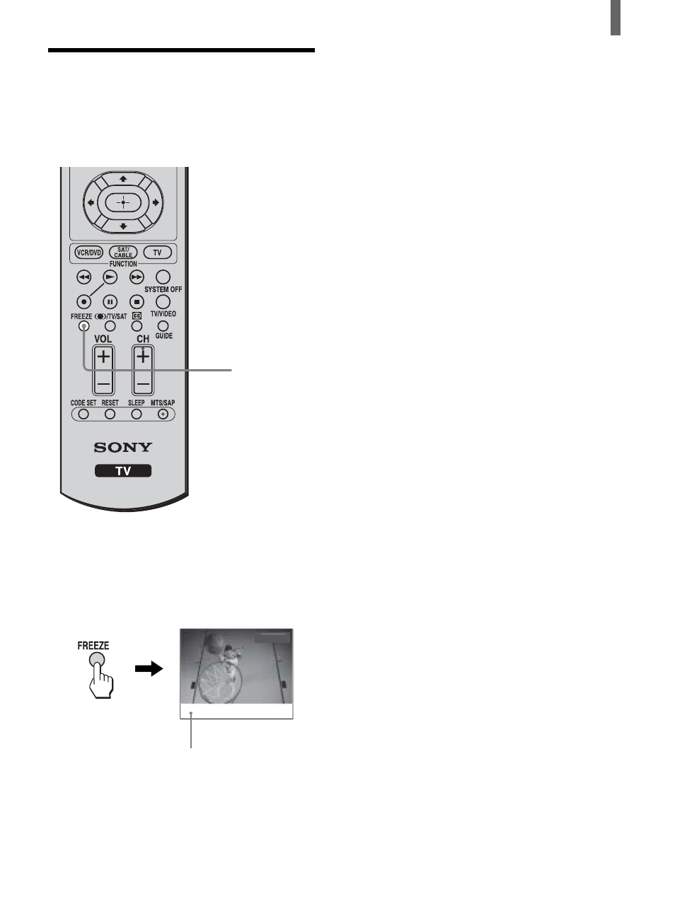 Using the freeze function | Sony KLV-26HG2 User Manual | Page 31 / 84