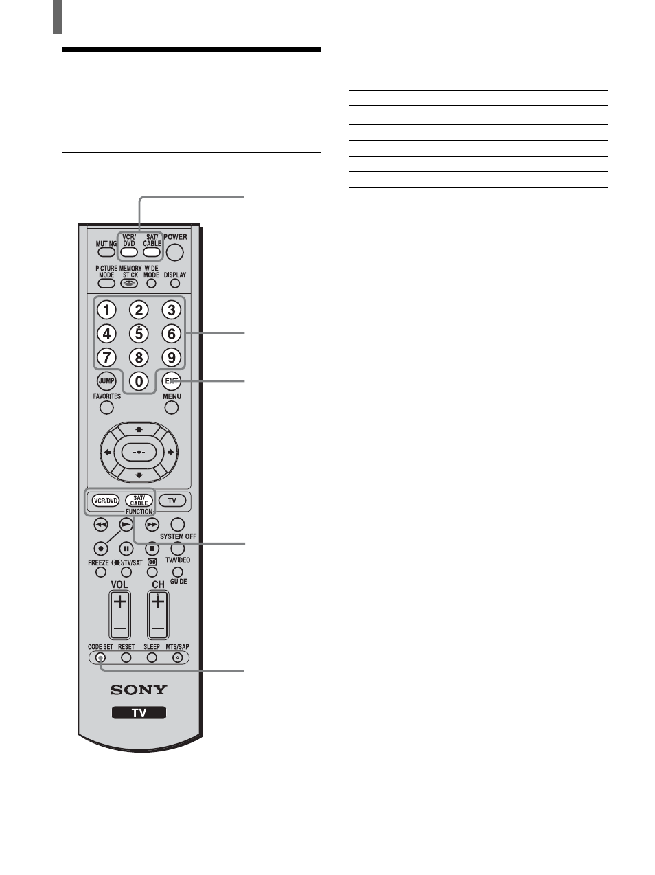 Programming the remote control | Sony KLV-26HG2 User Manual | Page 34 / 84