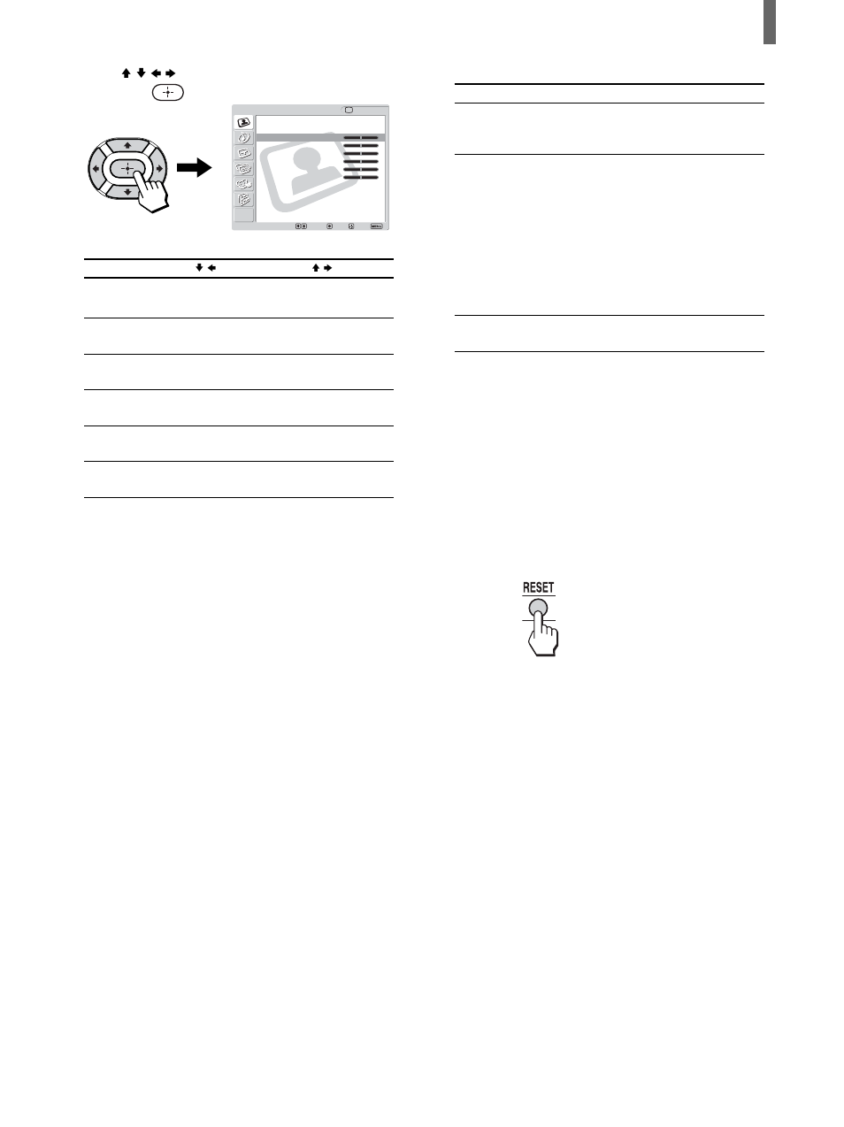 Selective options, Repeat steps 5 and 6 to adjust other options | Sony KLV-26HG2 User Manual | Page 43 / 84