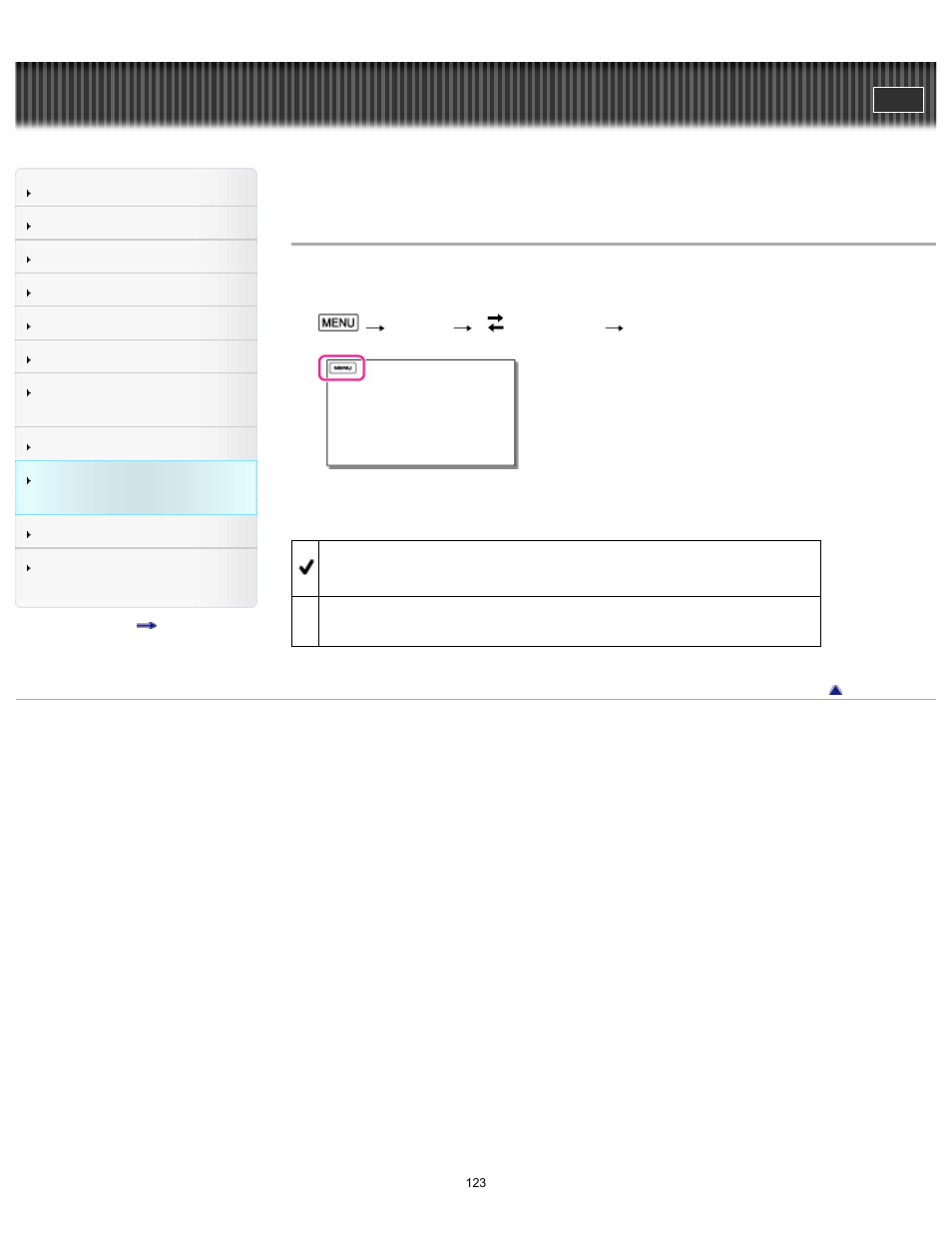 Usb lun setting, User guide | Sony HDR-MV1 User Manual | Page 123 / 171