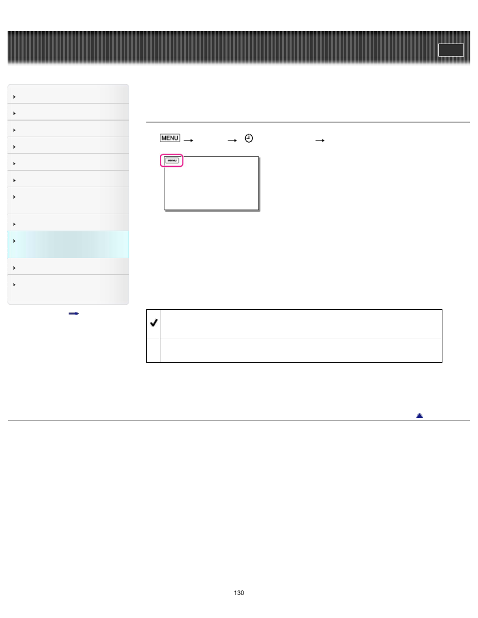 Date & time setting, User guide | Sony HDR-MV1 User Manual | Page 130 / 171