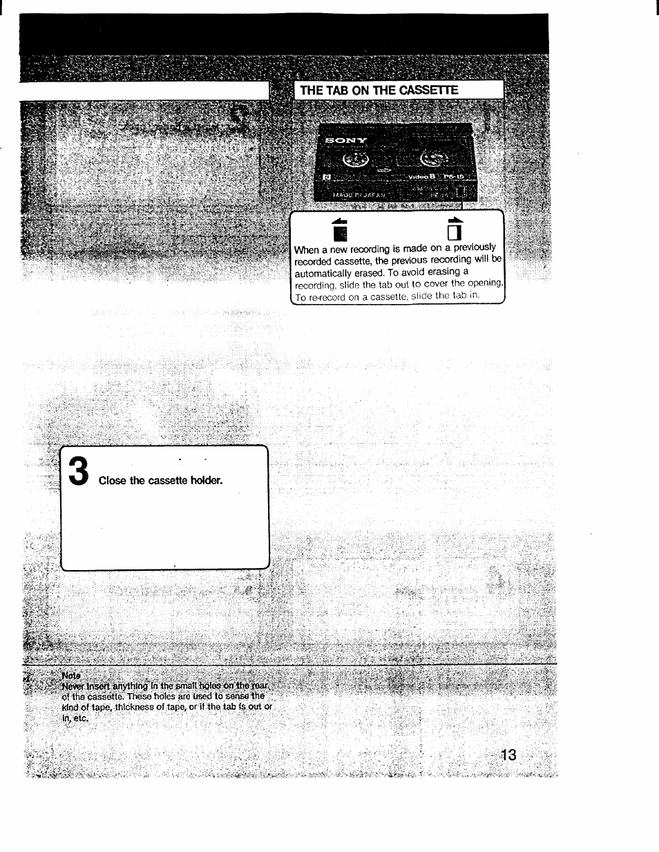 Sony CCD-V1 User Manual | Page 13 / 40