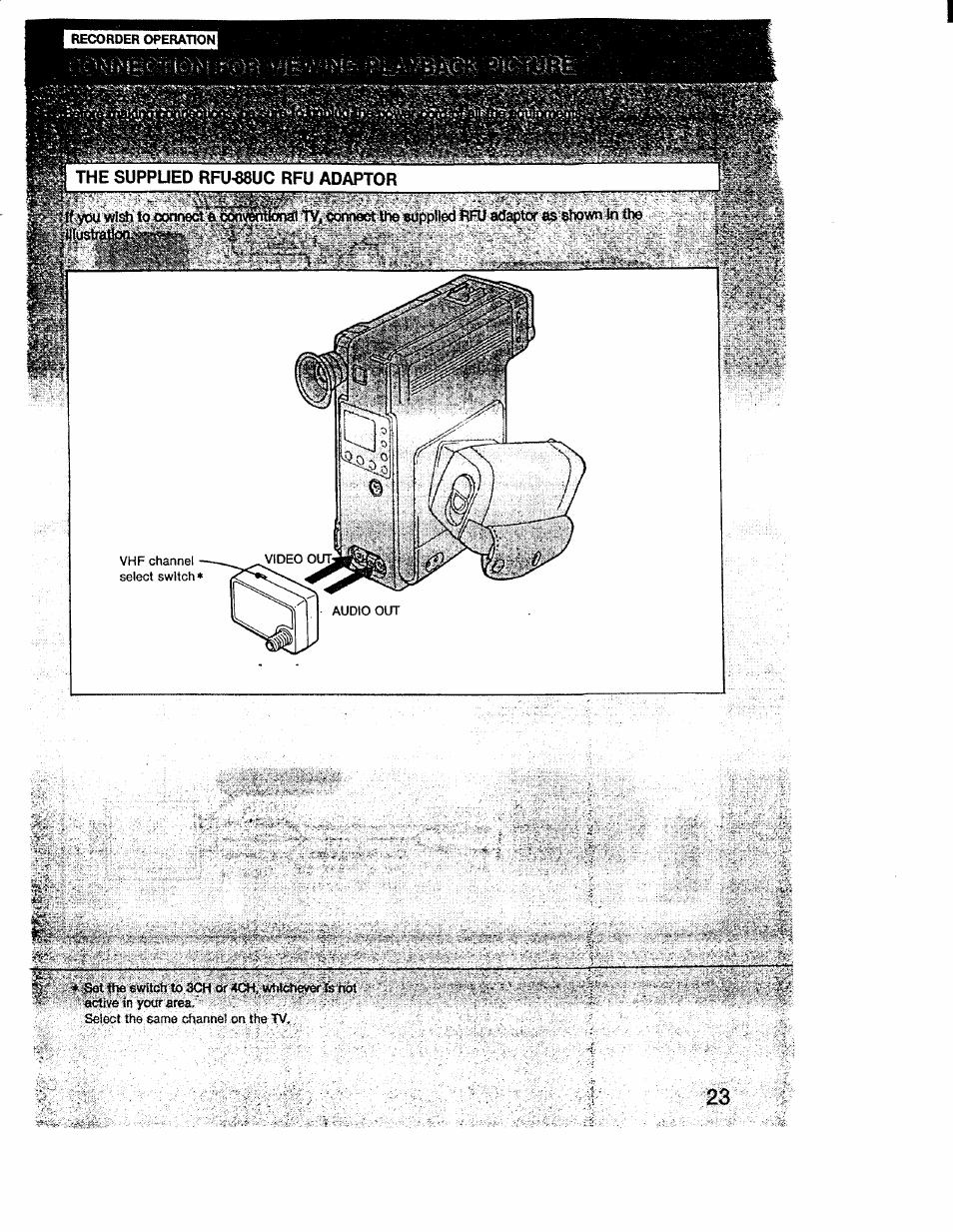 Sony CCD-V1 User Manual | Page 23 / 40