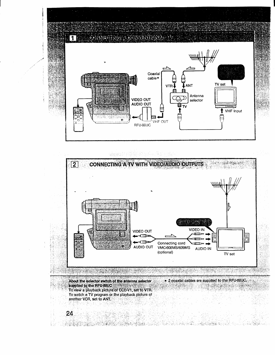 Sony CCD-V1 User Manual | Page 24 / 40