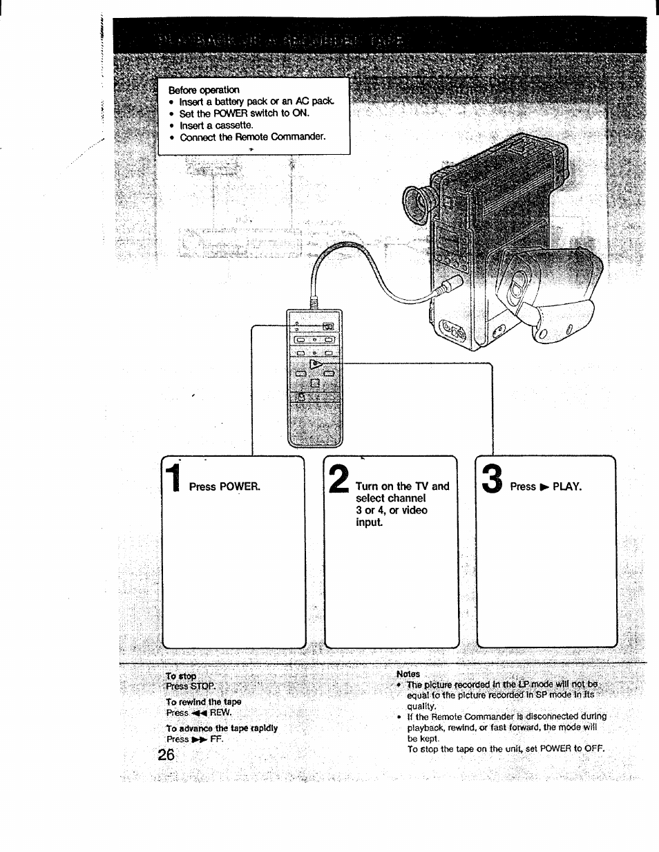 Sony CCD-V1 User Manual | Page 26 / 40