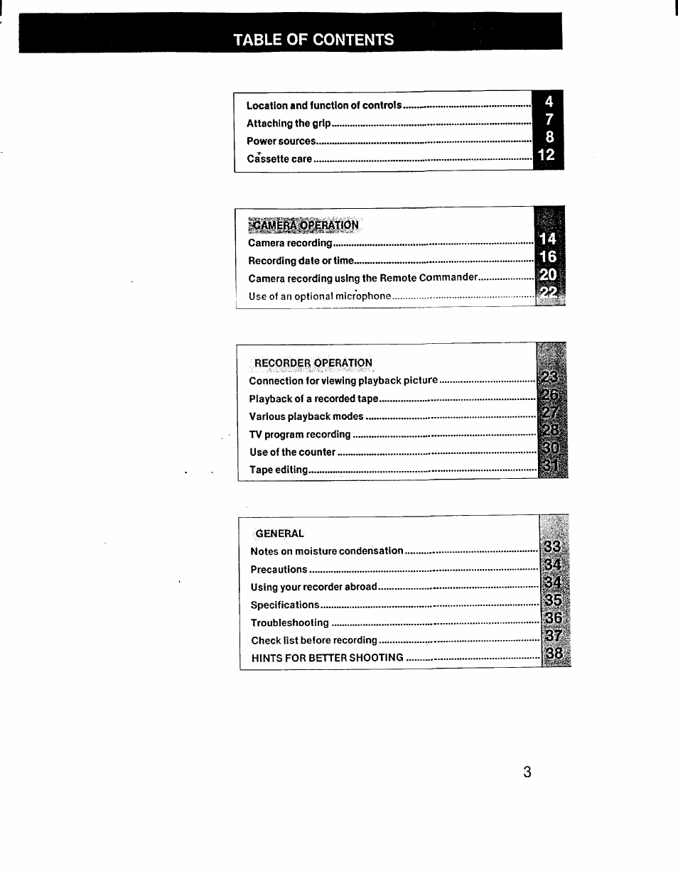 Sony CCD-V1 User Manual | Page 3 / 40