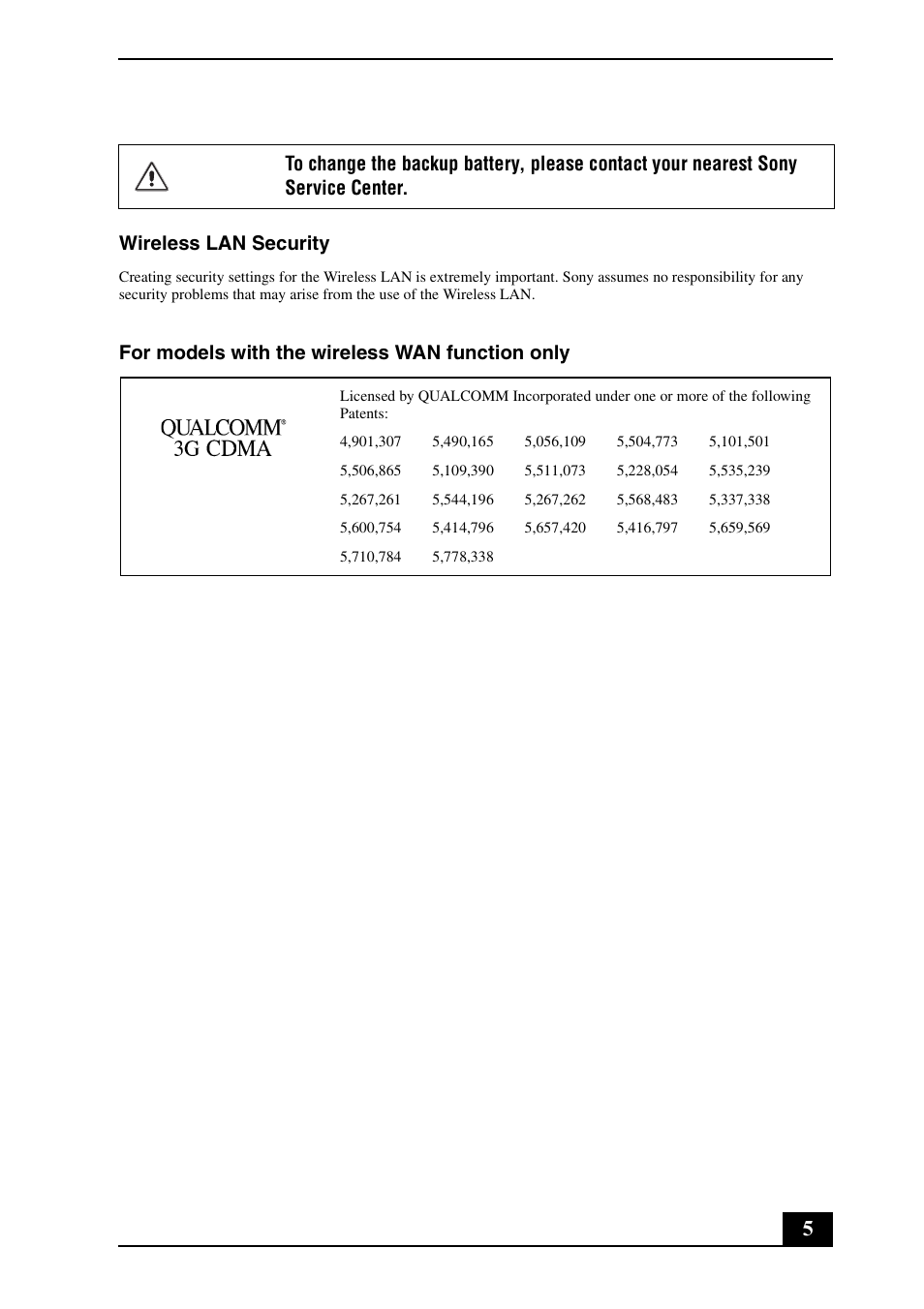 Sony VPCX111KX User Manual | Page 5 / 24