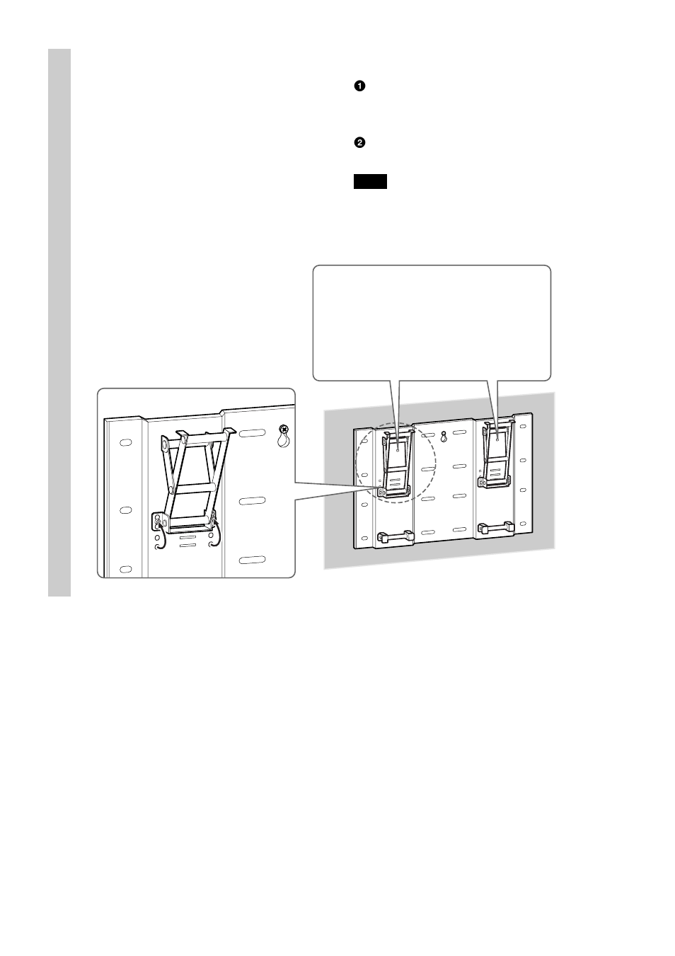 Adjust the angle of the arms | Sony SU-PW1 User Manual | Page 10 / 52