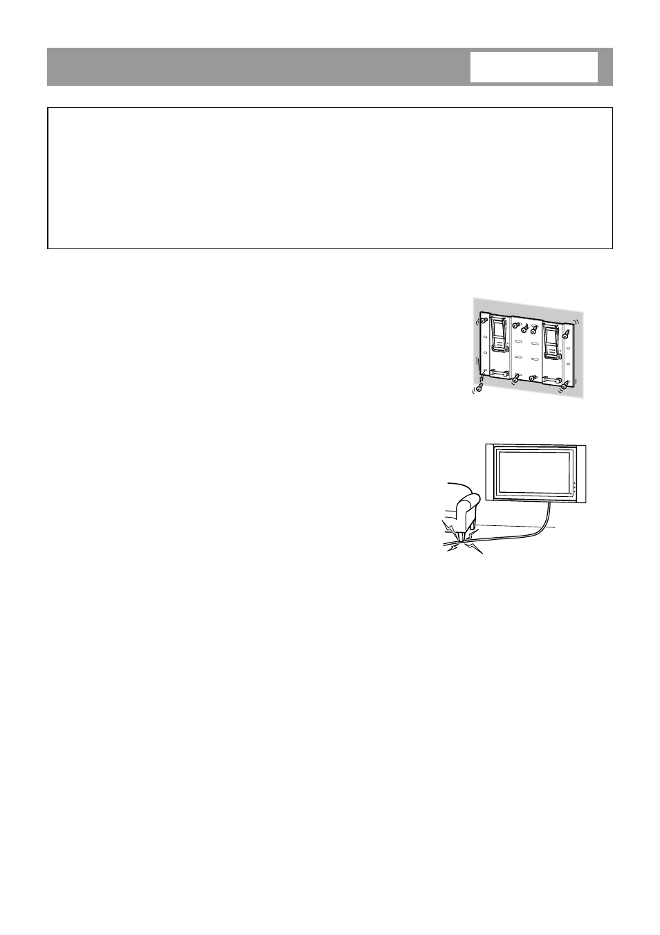 Installation du support de fixation mural | Sony SU-PW1 User Manual | Page 22 / 52