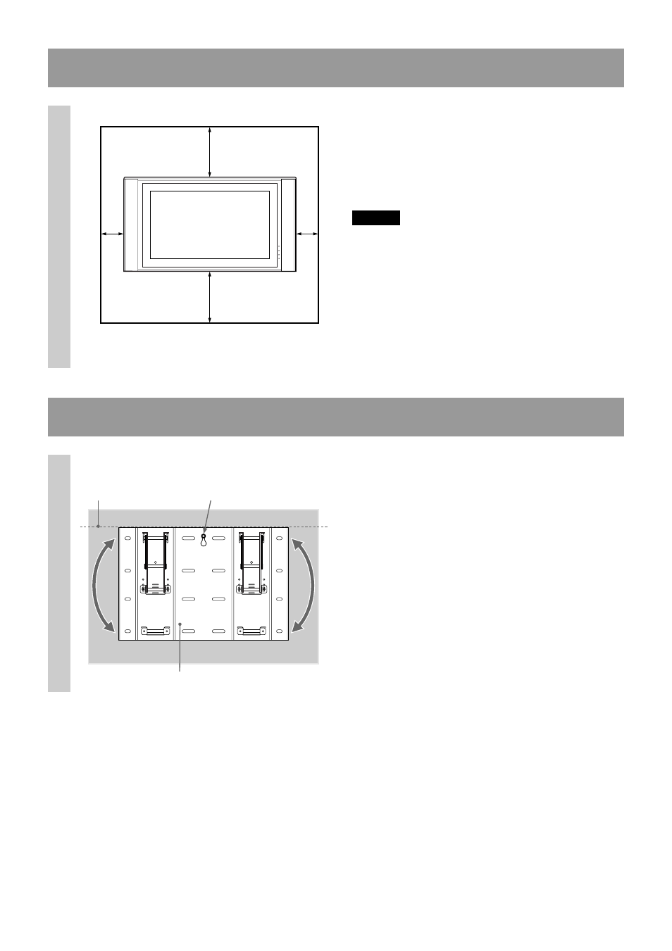 Etape 2: choix de l’emplacement d’installation | Sony SU-PW1 User Manual | Page 24 / 52